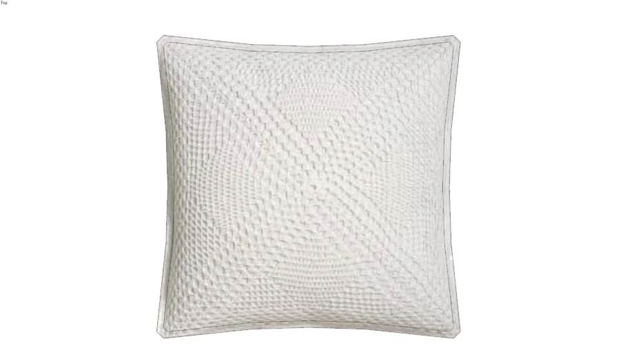 Almofada Crochê Branco 40x40 - RCHLO