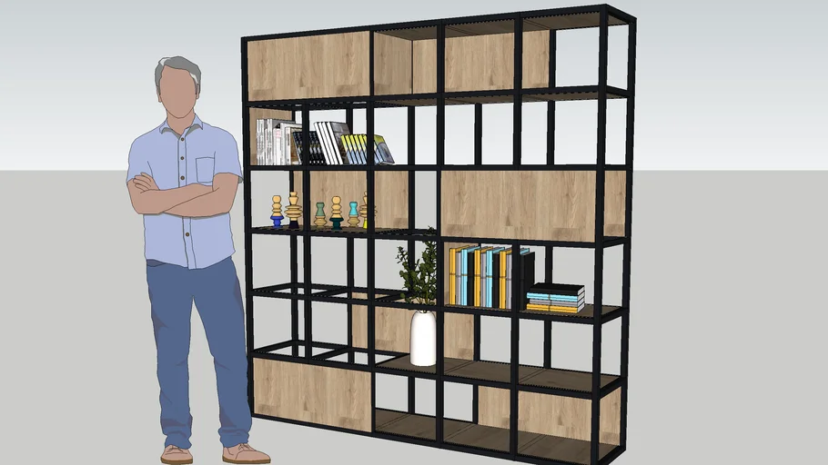 Steel section shelving