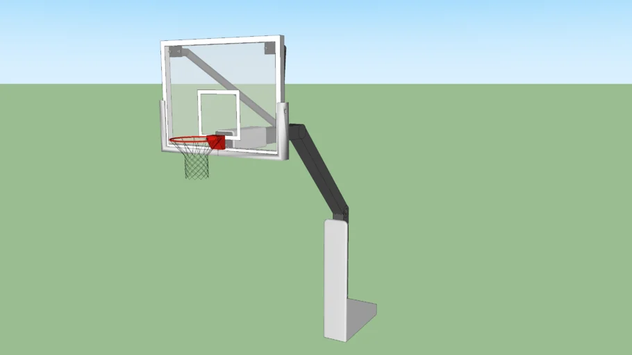 Indoor Ground Mount Basketball Hoop