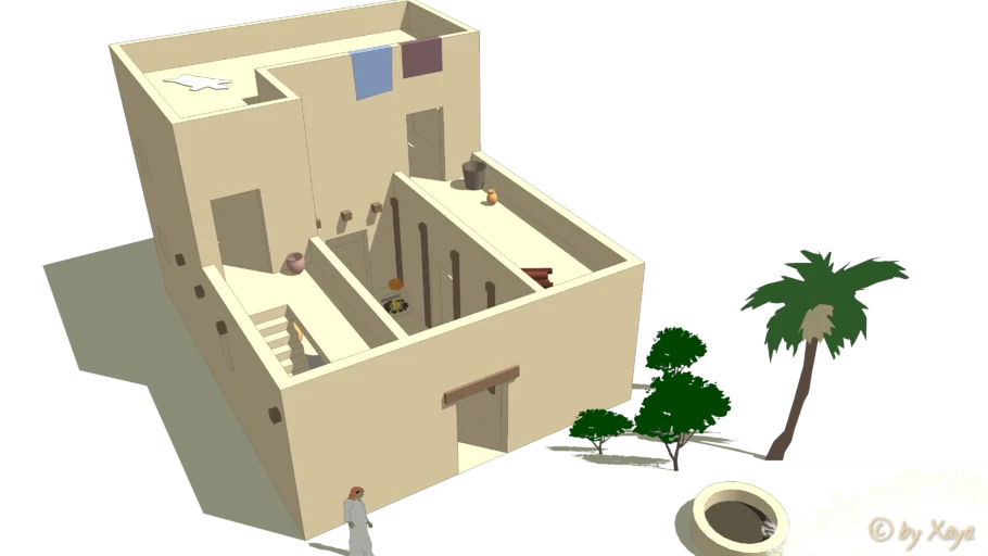 Israel House 9 - Archaeological Four Room House / Pillared House
