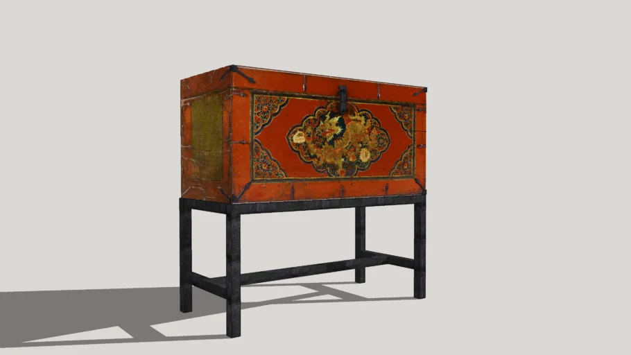 Tibetan Trunk on Stand