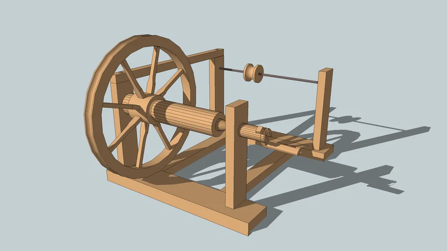 old spinning wheel