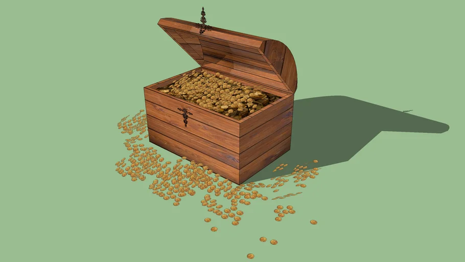 Golden Treasure Box