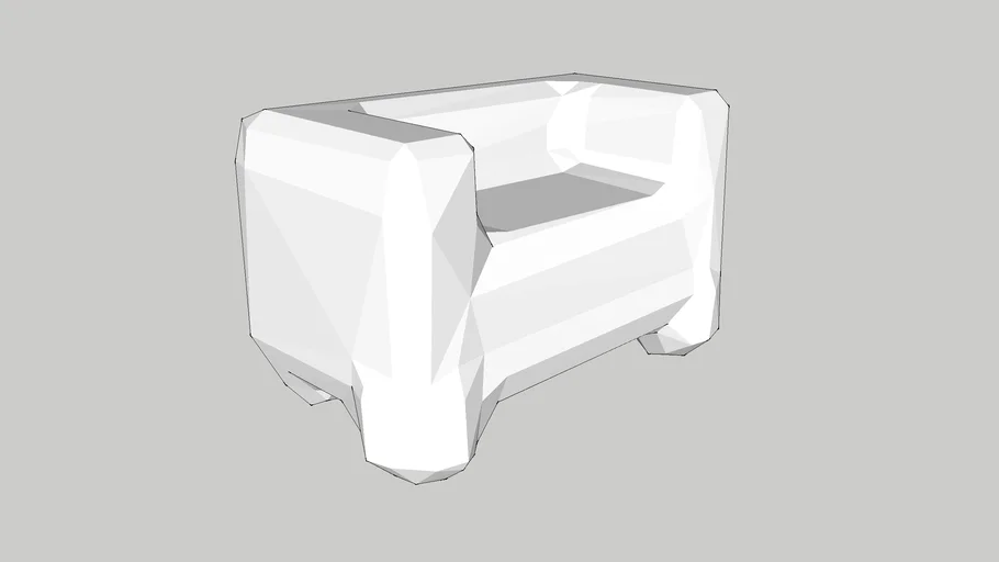 Furniture – Black Sofa – 1/500 – White