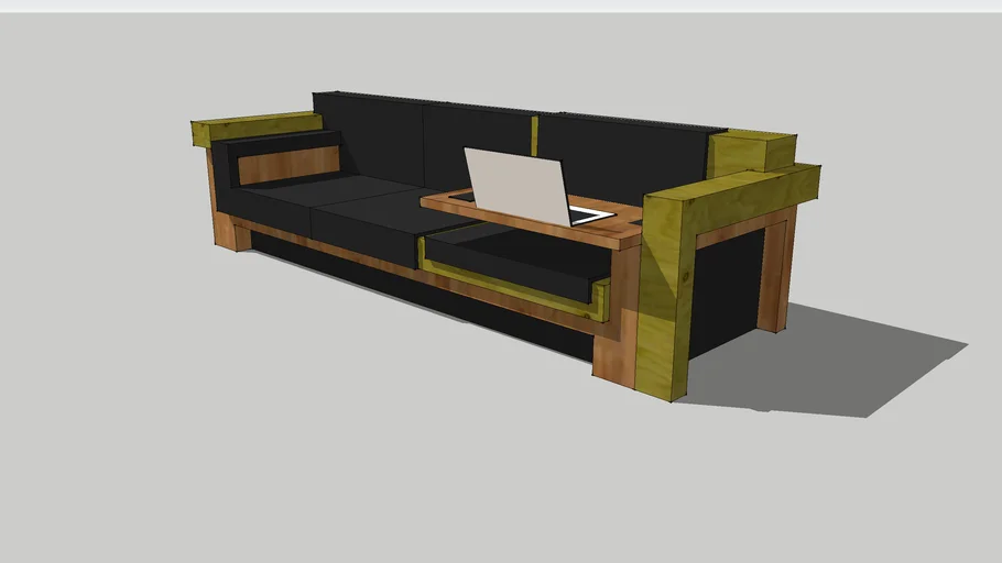 desk sofa combination