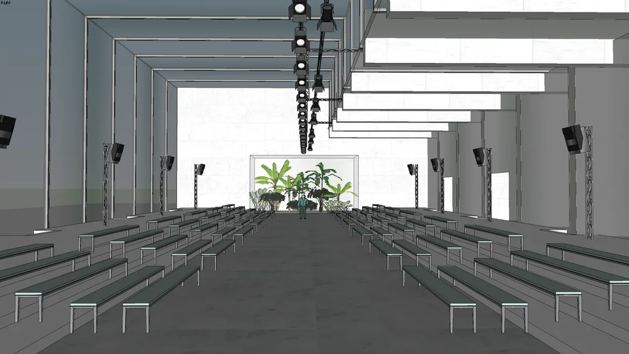 Runway location set design