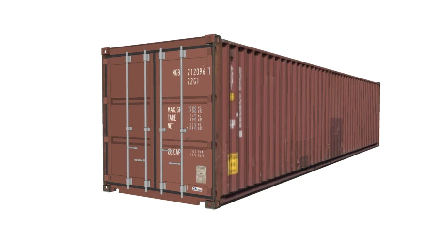 Shipping Container 40ft-Red