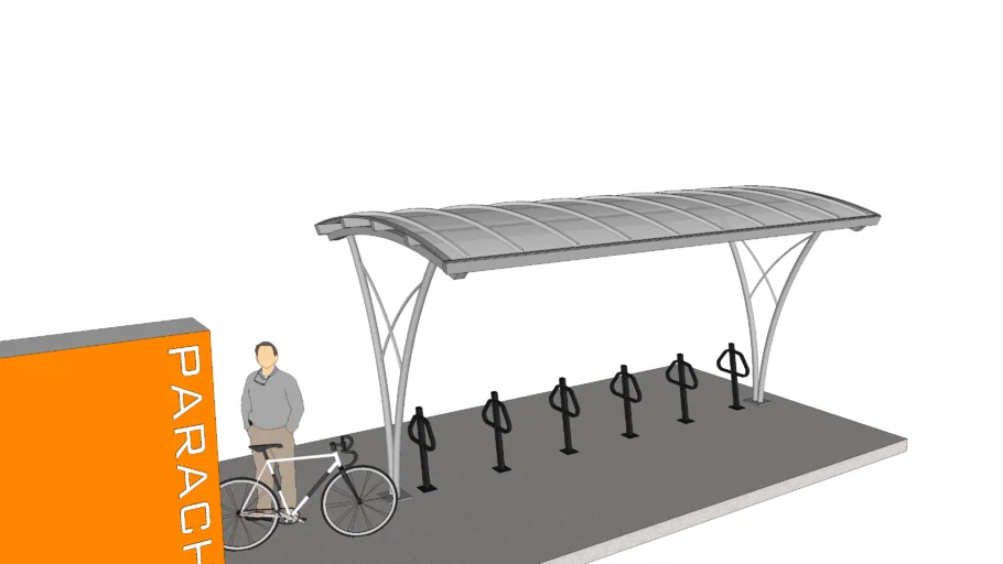 "Parachute" Bicycle Shelter