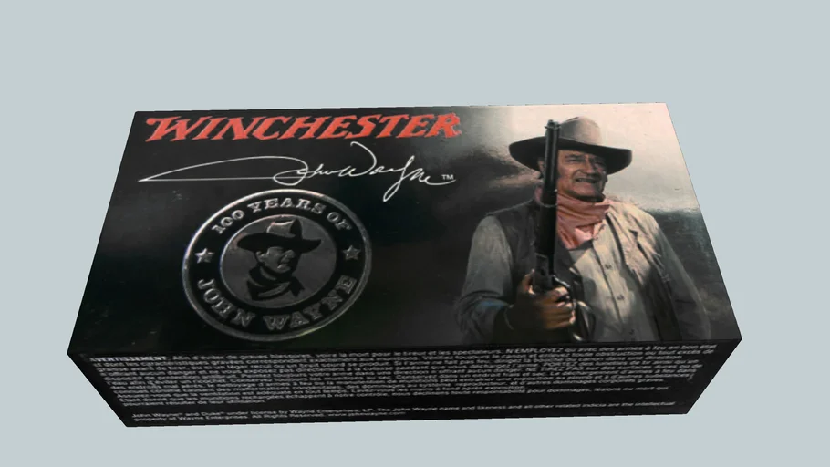 Winchester 100 years of John Wayne 45 Long Colt, Winchester .Ammo box
