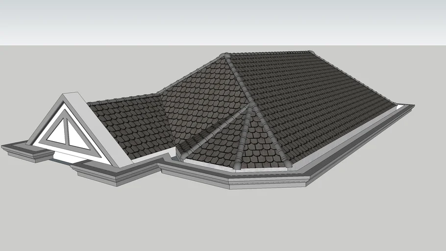 Khmer roof drawing