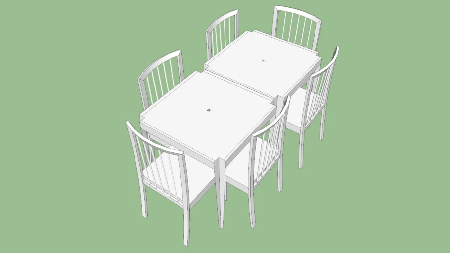 Mesa 6 Cadeiras Plastico