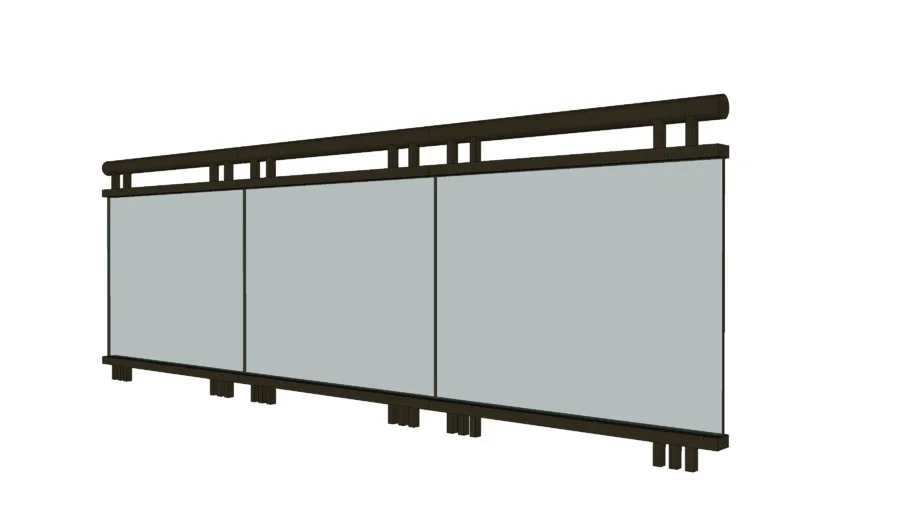 Grade vidro varanda, sacadas e Igrejas. Glass grid balcony