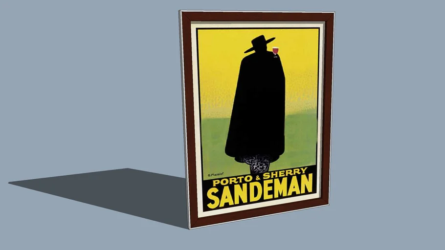 Sandeman Porto & Sherry Framed Poster