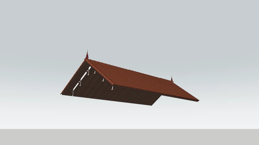 Mái ngói đỏ tươi - roof tiles