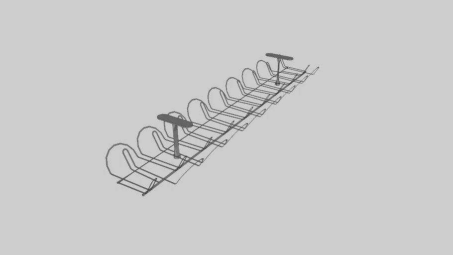 IKEA SIGNUM cable trunking horizontal 70x16 cm silver-colour