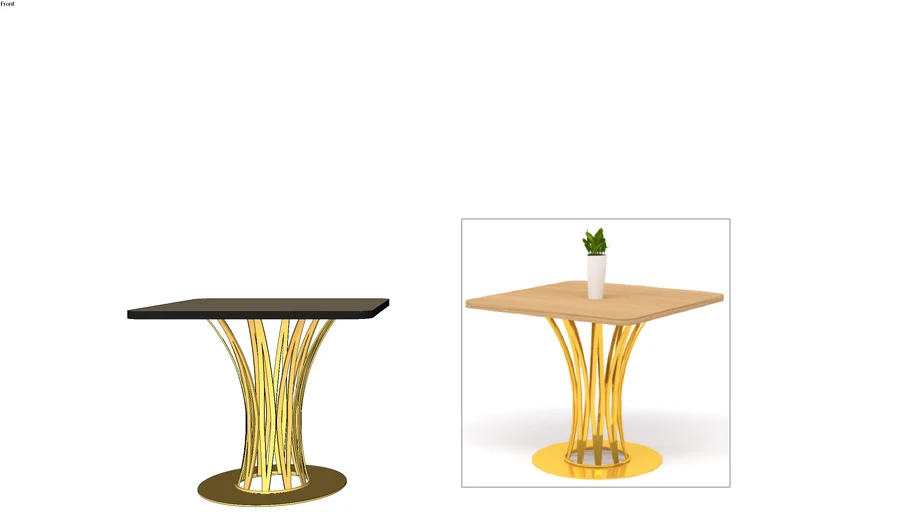 Coffee Table or Discussion Table with Bird Nest Leg