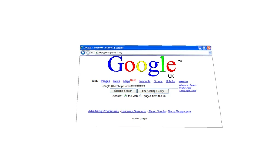 Google homepage
