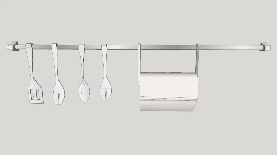 Utensílios de cozinha - Suporte de parede para talheres