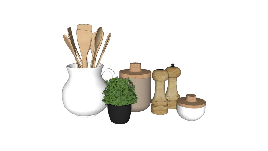 Japandi kitchen decor