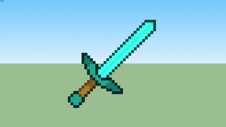Espada de diamante da textura Faithful 32X32 - Minecraft