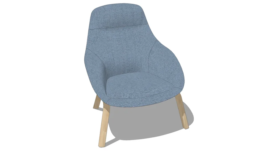 naughtone Always Lounge Chair Wood Legs