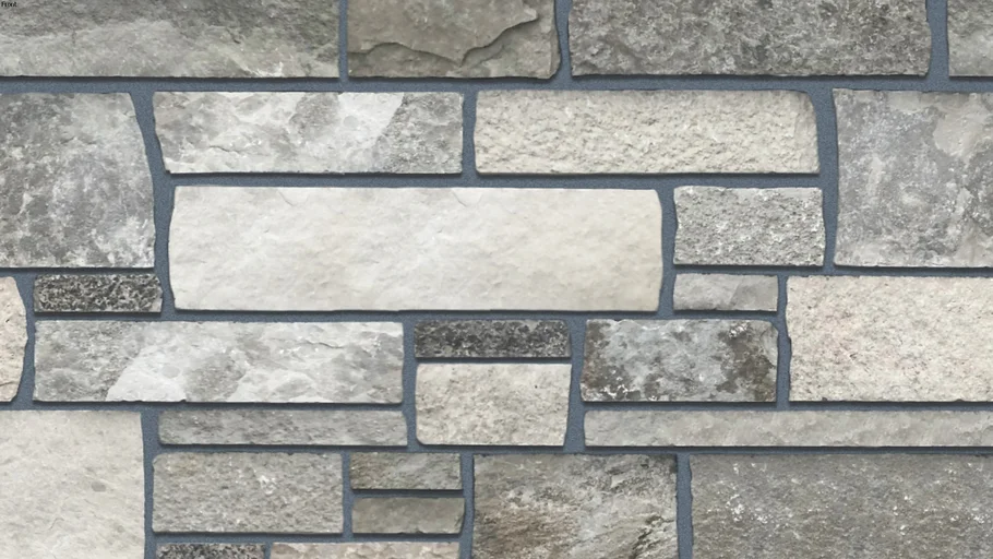 "Fond du Lac Niagara Ledge" (Black Joint) Seamless Natural Stone Veneer Material
