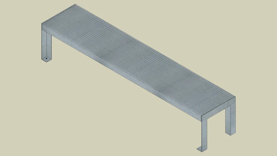 A16 40 6 80 bench without backrest for a table  219/46 completely galvanized