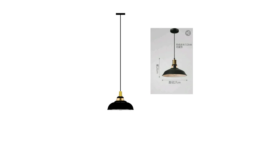 Black vintage metal chandelier