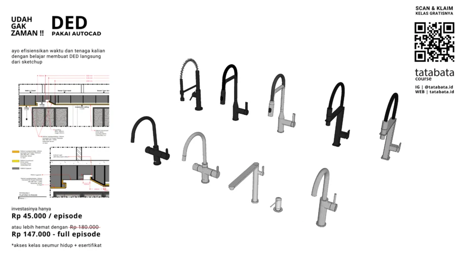 Sink Faucet Collection 2 (Koleksi Keran Bak Cuci Piring 2).