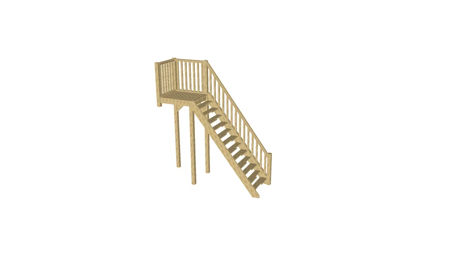 External Timber Staircase