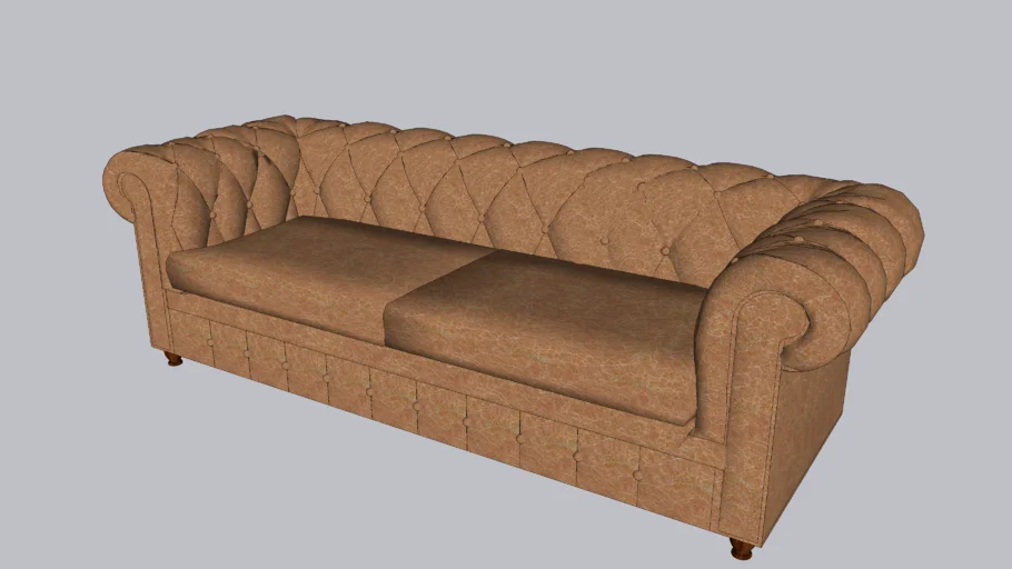 SOFÁ CHESTERFIELD COURO