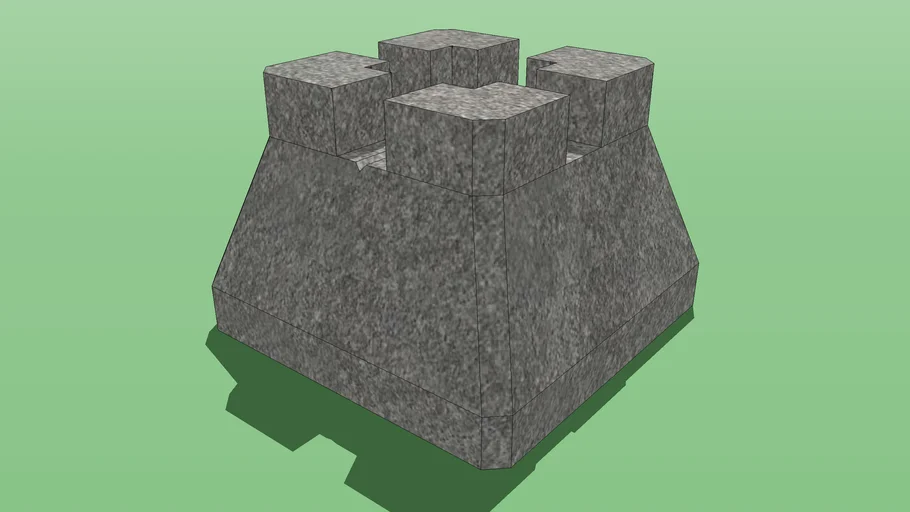 4x4 Concrete Deck Block