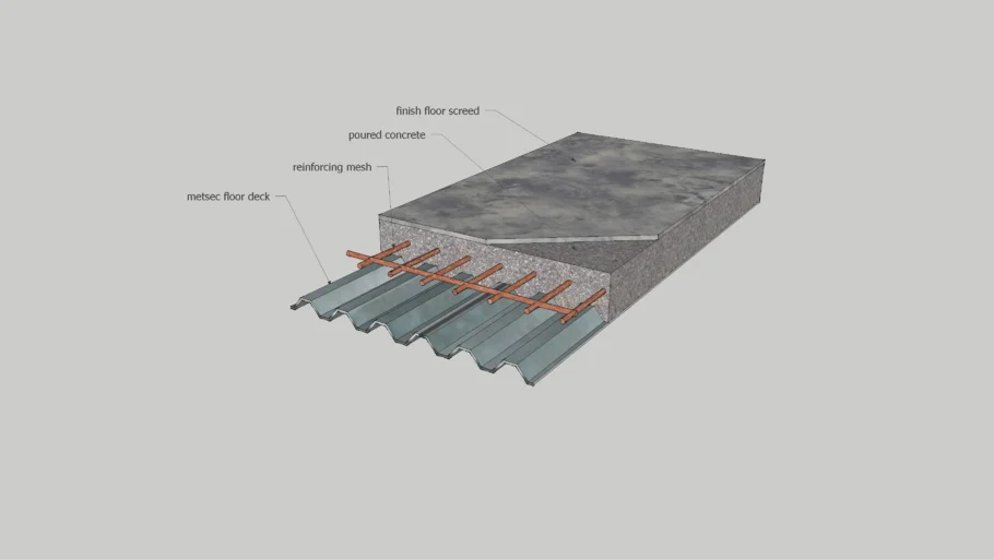 Structal concrete floor