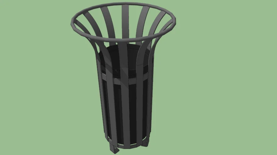 poubelle type parc (park trash)