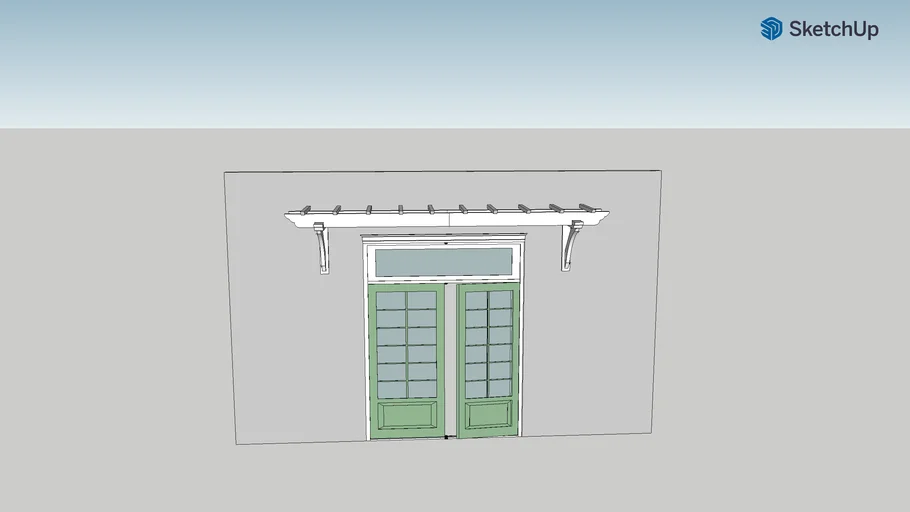 trellis on french door