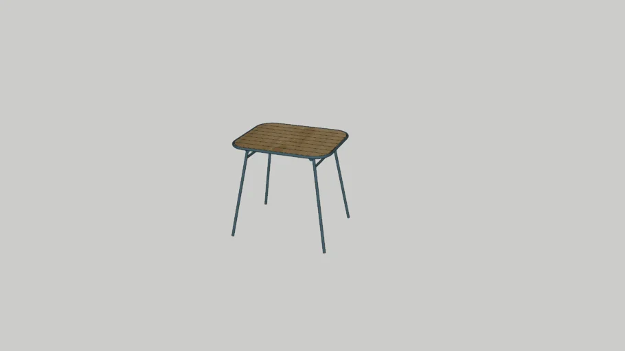 DUVSKÄR table, out 76x63 black-blue/eucalyptus AP
