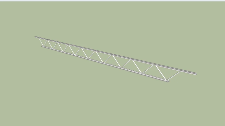 23 foot long round bar and angle iron truss