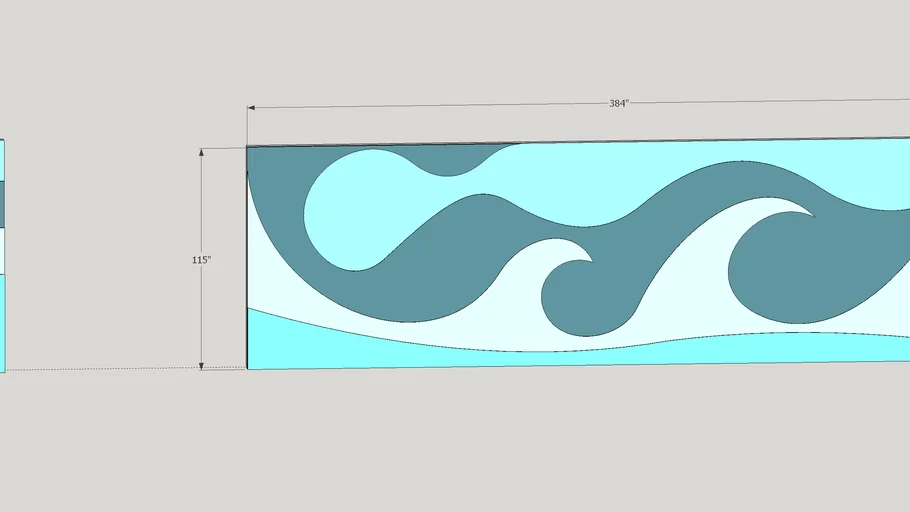 Wave Wall with Core for LED***