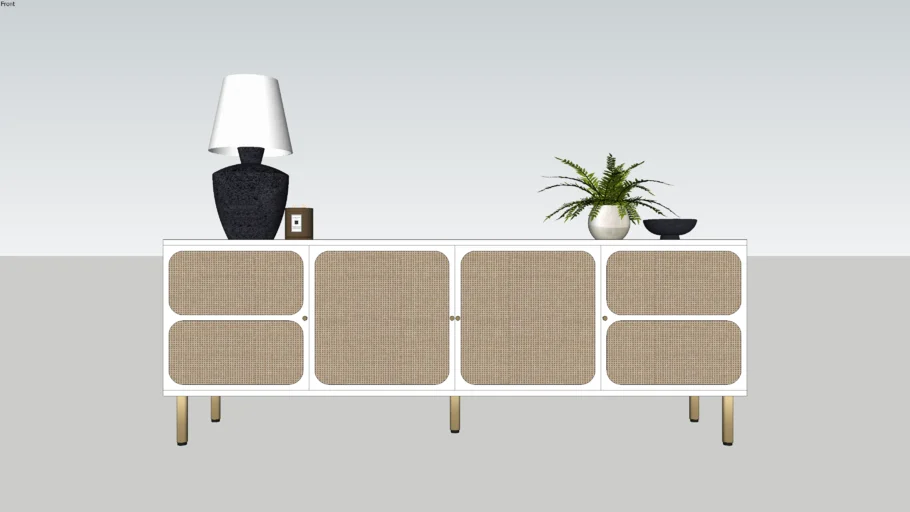 West Elm - Ida Woven Media Console 80 in 