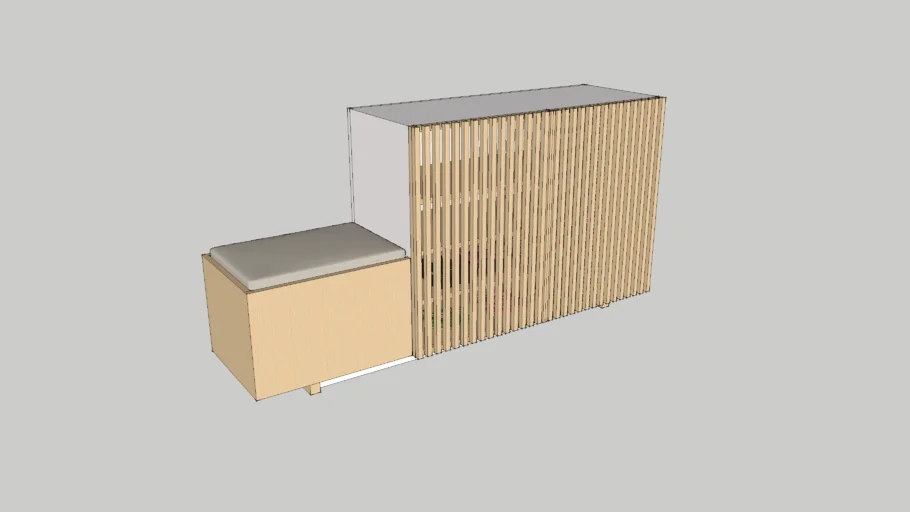 shoe rack with bench
