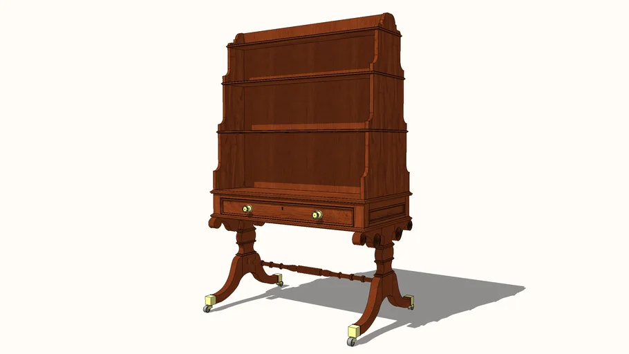 Double Sided Free Standing Bookcase