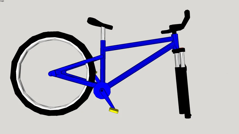 Full suspension mountain bike with seat dropped and wheel off #DIYCamper