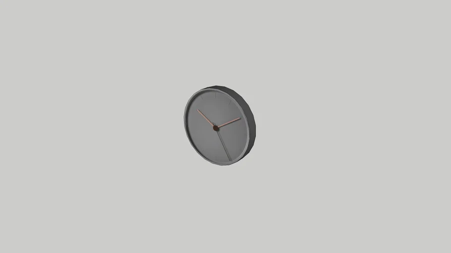 IKEA BONDTOLVAN wall clock 25 cm grey-pink
