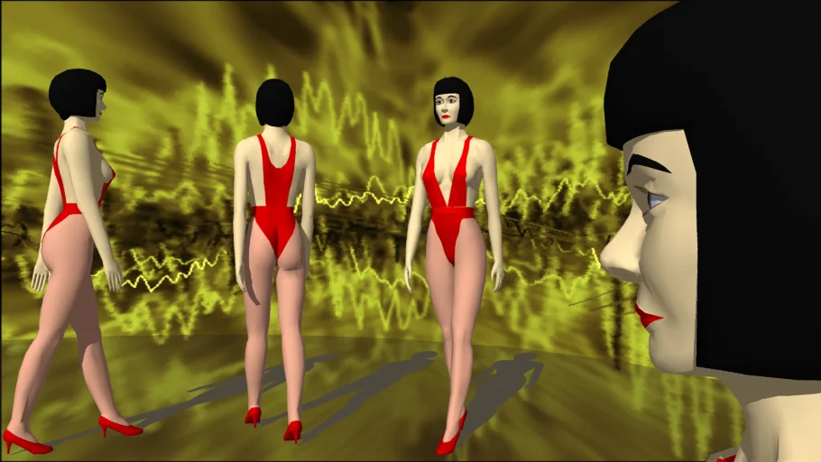 3D Human Female in a swimsuit