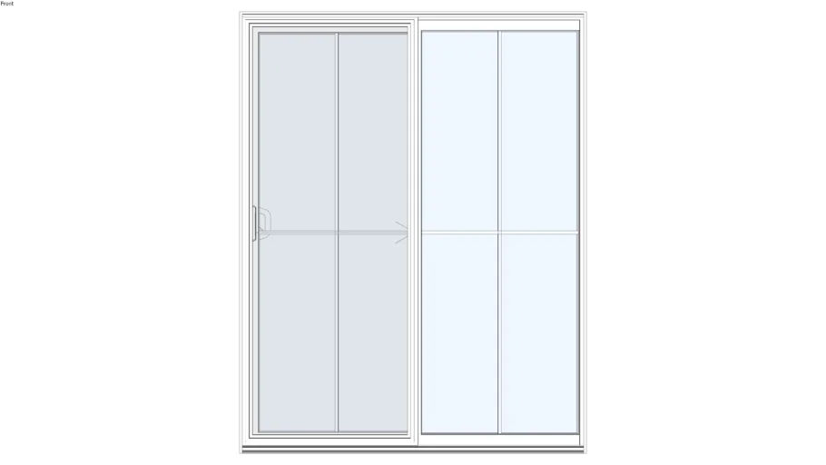 Thermally Improved Aluminum | A250  2-Panel Sliding Door