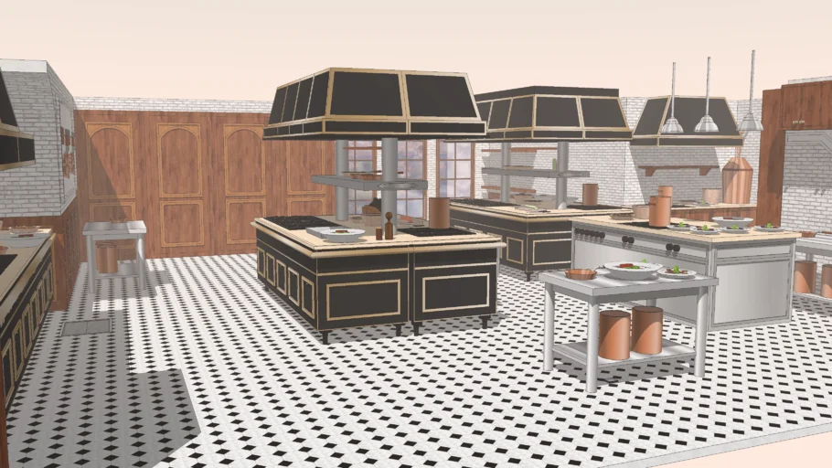 Ratatouille - Gusteau's Kitchen - 3D