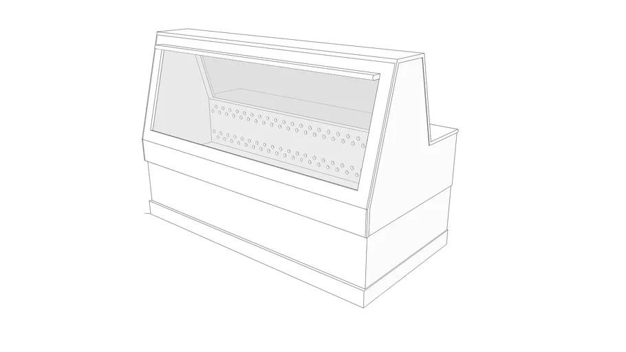 Low Poly 6' Butcher Display Case