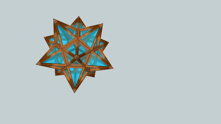 Glass and wood Star | 3D Warehouse