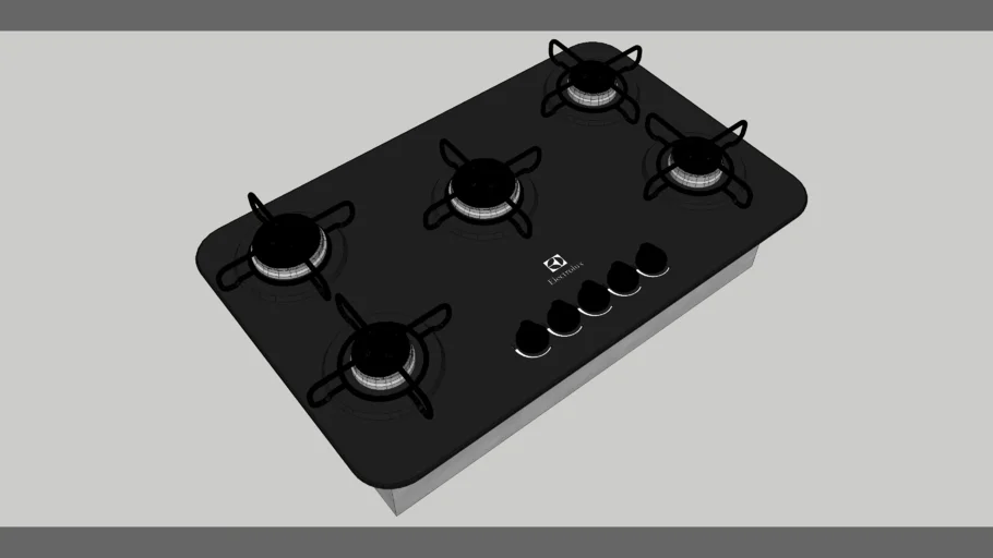 Cooktop Electrolux GC70V 5 Queimadores e Mesa em Vidro Temperado Preto