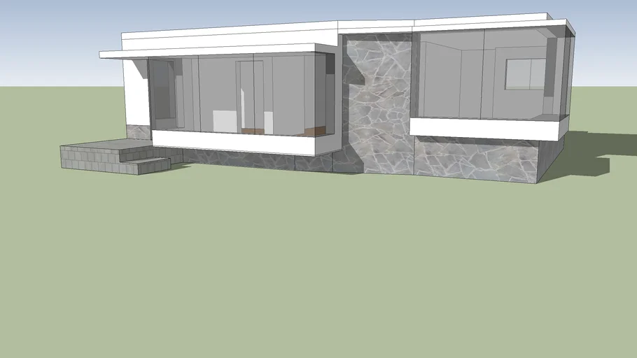 una casa moderna de una planta 